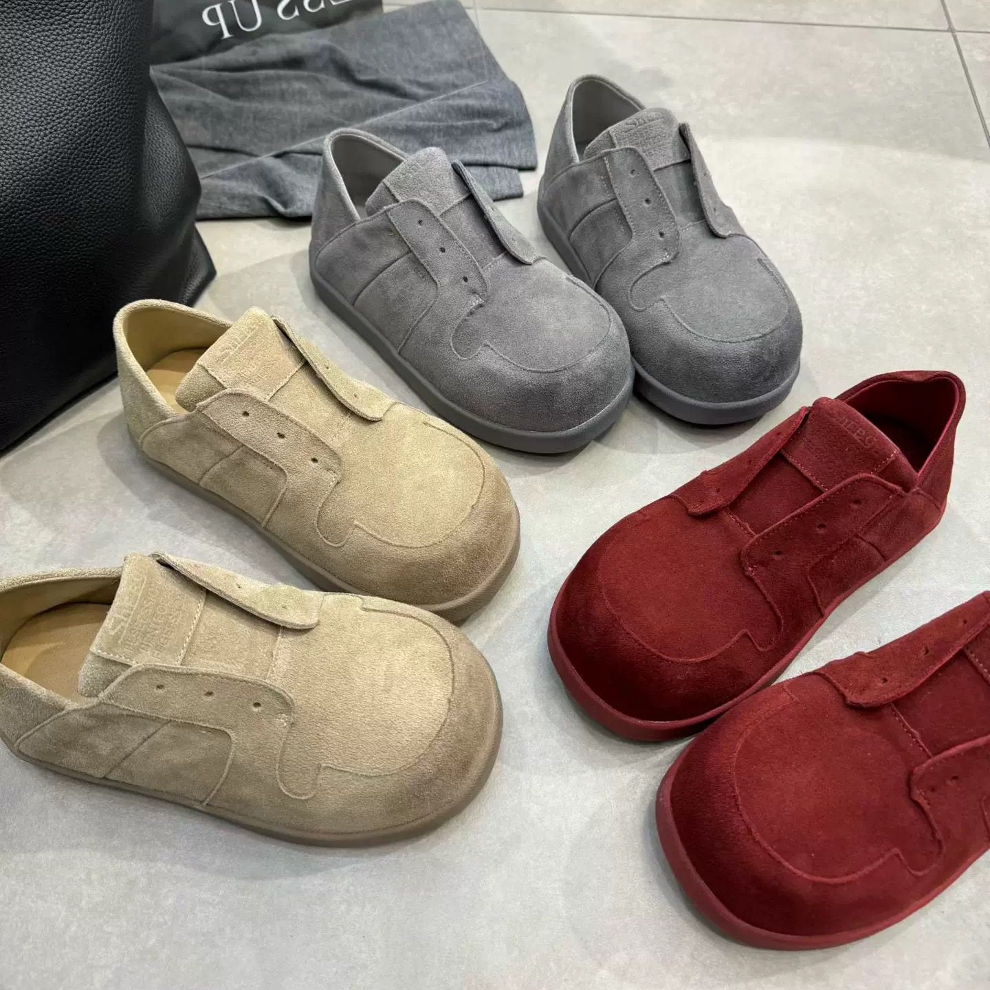 2026春季新款真皮魔术贴厚底百搭休闲女鞋勃肯鞋单鞋乐福鞋豆豆鞋,女鞋,勃肯鞋/软木鞋,淘宝优惠券,粉丝福利购,淘宝优惠卷