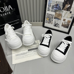 新款 女鞋 真皮厚底增高小白鞋 爆款 女百搭休闲运动板鞋 2026春季