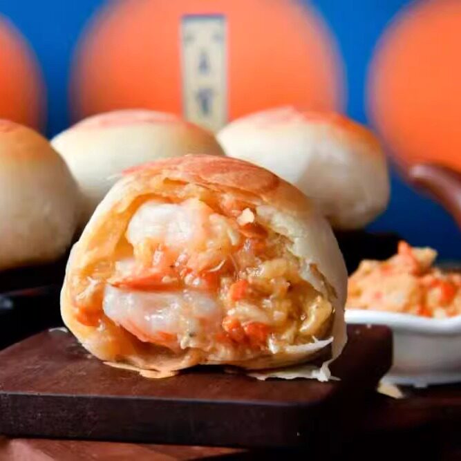 网红王宝和月饼鲜肉月饼蟹黄粉月饼中秋月饼礼盒上海大酒店月饼