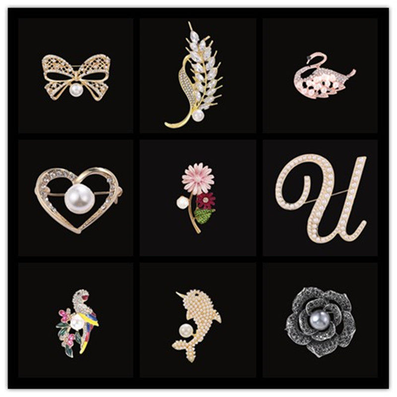 韩版时尚水钻珍珠胸针精致大气花朵胸花蝴蝶结固定衣服防走光配饰,饰品/流行首饰/时尚饰品新,胸针,淘宝优惠券,粉丝福利购,淘宝优惠卷