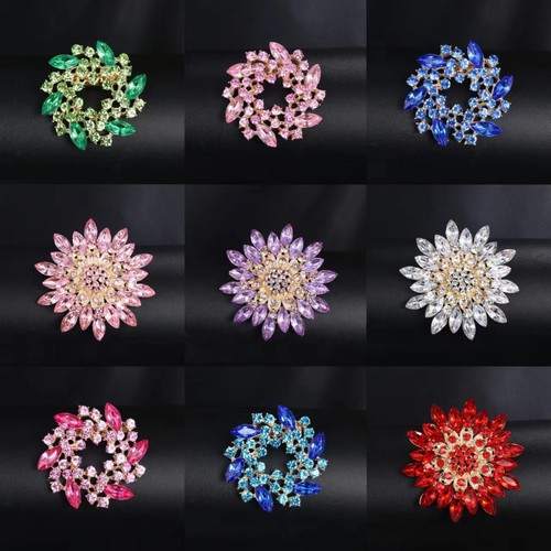 日韩水晶胸针女镶钻饰品防走光