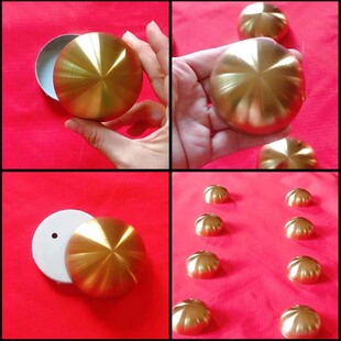 镀铜半球门钉加厚不锈钢黄铜圆钉老式农村大门泡钉新中式仿古铆钉