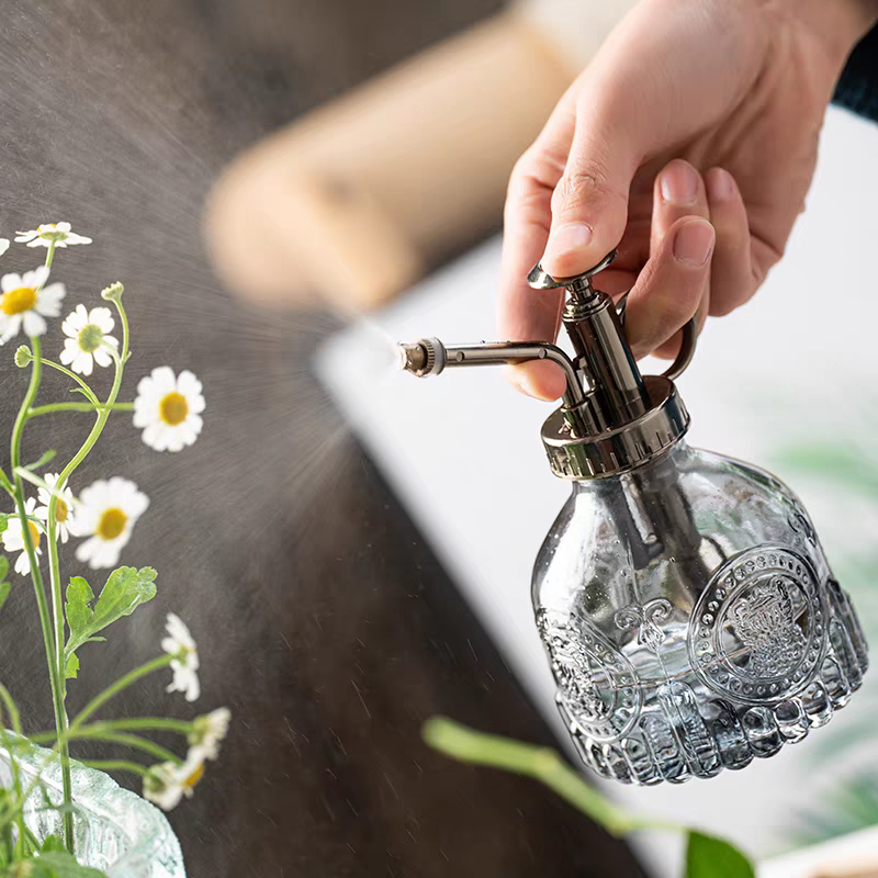 复古家用浮雕玻璃浇水壶多肉园艺小型洒水壶气压式鲜花喷壶浇花瓶,鲜花速递/花卉仿真/绿植园艺,洒水/浇水壶,淘宝优惠券,粉丝福利购,淘宝优惠卷