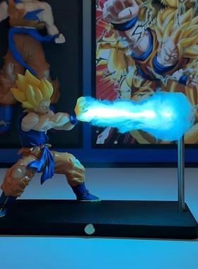 周边七龙珠手办龟派气功冲击波悬浮磁吸灯悟空氛围感夜灯摆件