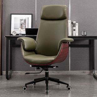 电脑椅家用高档书房办公椅舒适久坐现代简约升降转椅商务老板座椅
