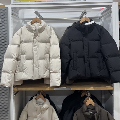 莫雷加德同款男女装无缝立领羽绒服茄克防风保暖外套夹克冬481608