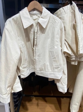 女装灯芯绒拉链短茄克外套时尚休闲百搭短款夹克秋冬新款480100