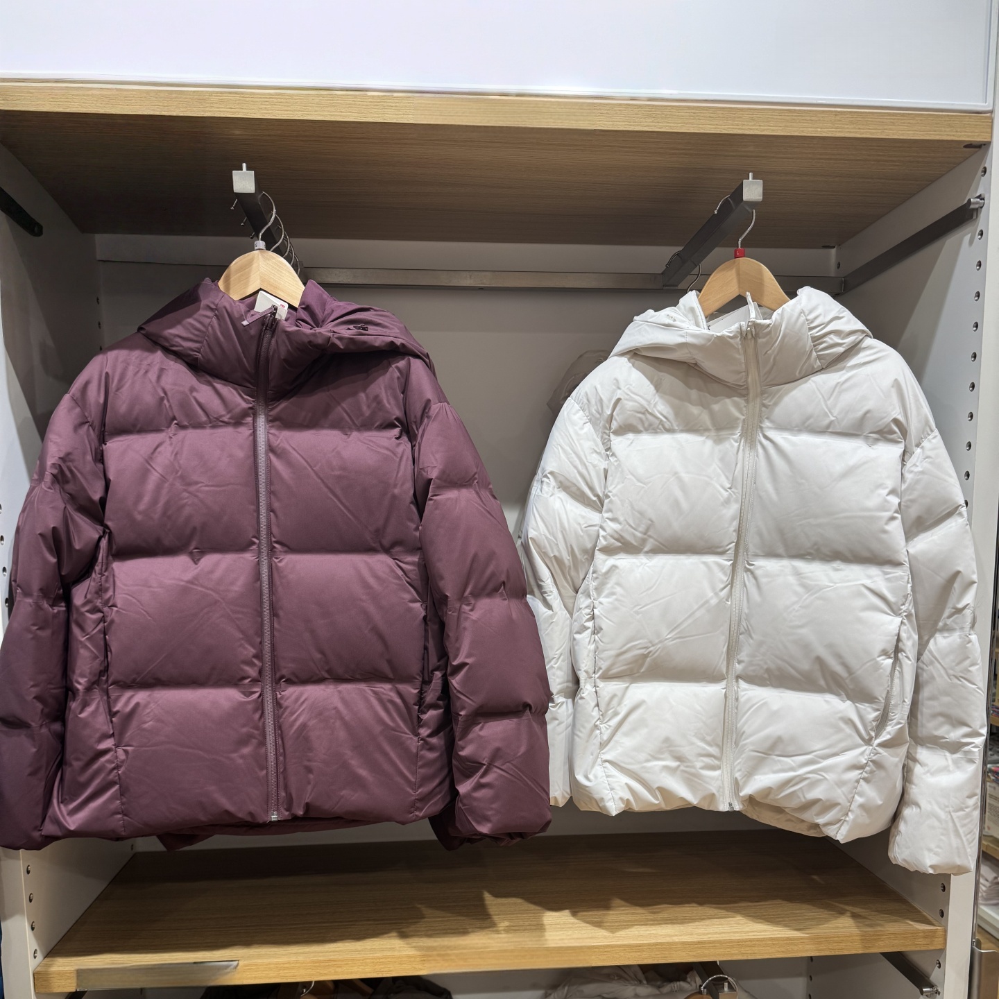 女装90白鸭绒小个子无缝羽绒服连帽保暖外套短款夹克冬季478577