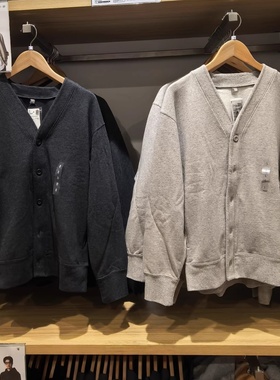日系男装休闲运动开衫长袖时尚V领卫衣宽松外套秋冬新款483299