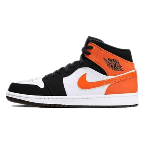 JORDAN 1 середина AJ1 Black and Orange Buck Depound Gassaption Mid Top Basketball Shoes 554724-132 852542