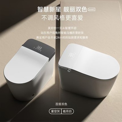 家用全自动一体小户型智能马桶即热双水路语音内置泡沫盾虹吸坐便