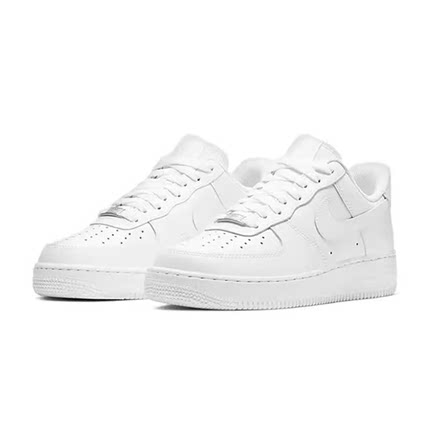 啵波体育 Nike Air Force 1 Low AF1纯白低帮休闲板鞋 DD8959-100