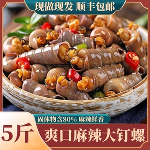 麻辣钉螺去尾即食熟食捞汁海鲜海螺丝香辣海锥丁醉钉锥批发顺丰