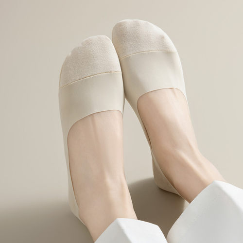 纯棉底低帮船袜防滑不掉跟春夏季