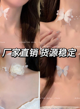 超仙蝴蝶项链女甜酷辣妹网红爆款锁骨链ins冷淡风气质百搭脖颈链