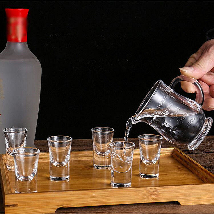 酒店餐厅常用玻璃白酒杯高脚杯小号一口杯小酒杯白酒盅喝酒杯