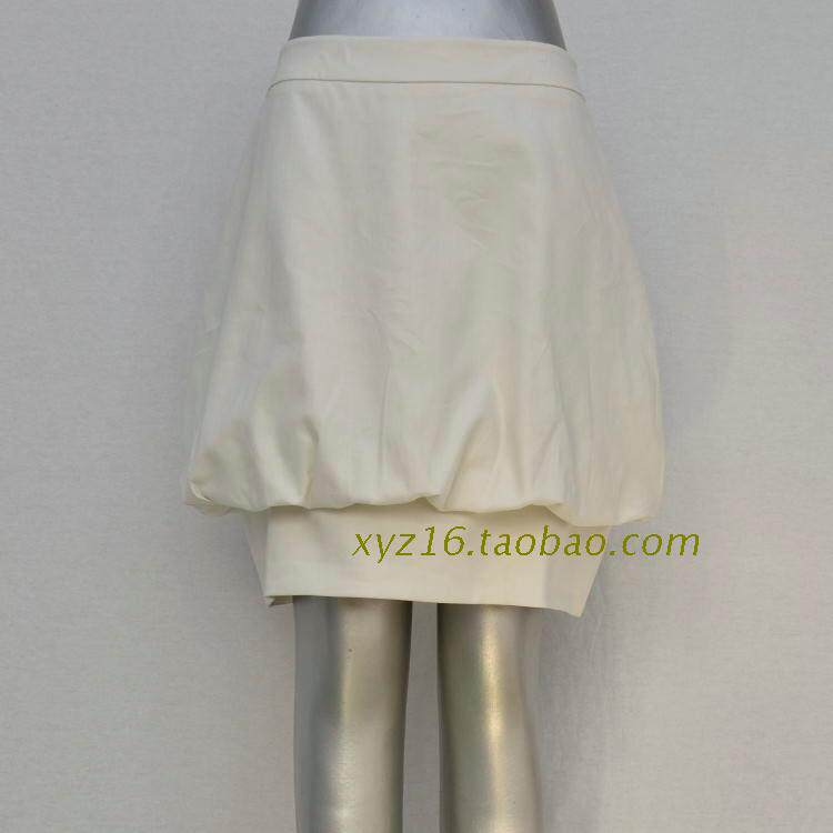 敦系列夏装新款中厚白色女半身裙品牌折扣正品