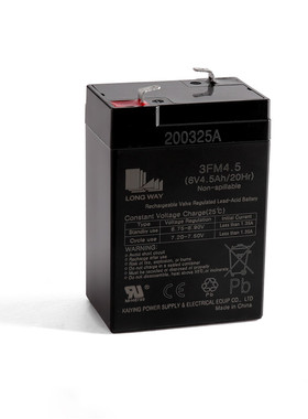 LONGWAY龙威儿童电动车6V4.5ah3FM4.5电瓶摩托车蓄电池大容量包邮