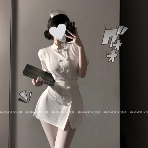 做你的猫：查房时间到啦！清纯私房少女制服套装性感透视连衣裙