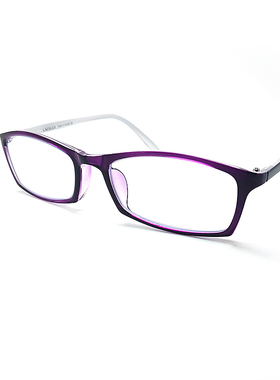 LACELLO L2004紫色超轻TR眼镜框架传统百搭款舒适防滑不过敏耐用