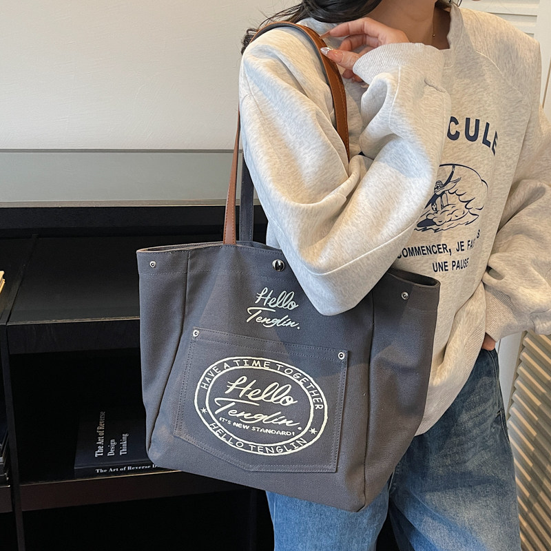 帆布托特包大容量单肩手拎大包超好看手提布包女通勤工作资料女包,箱包皮具/热销女包/男包,时尚帆布包,淘宝优惠券,粉丝福利购,淘宝优惠卷