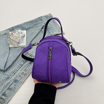 斜挎迷你小包女外出收纳贝壳包