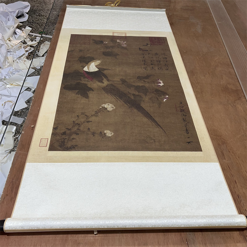赵佶芙蓉锦鸡图高清挂画