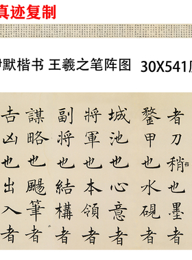 沈尹默楷书书晋王右军题笔阵图后