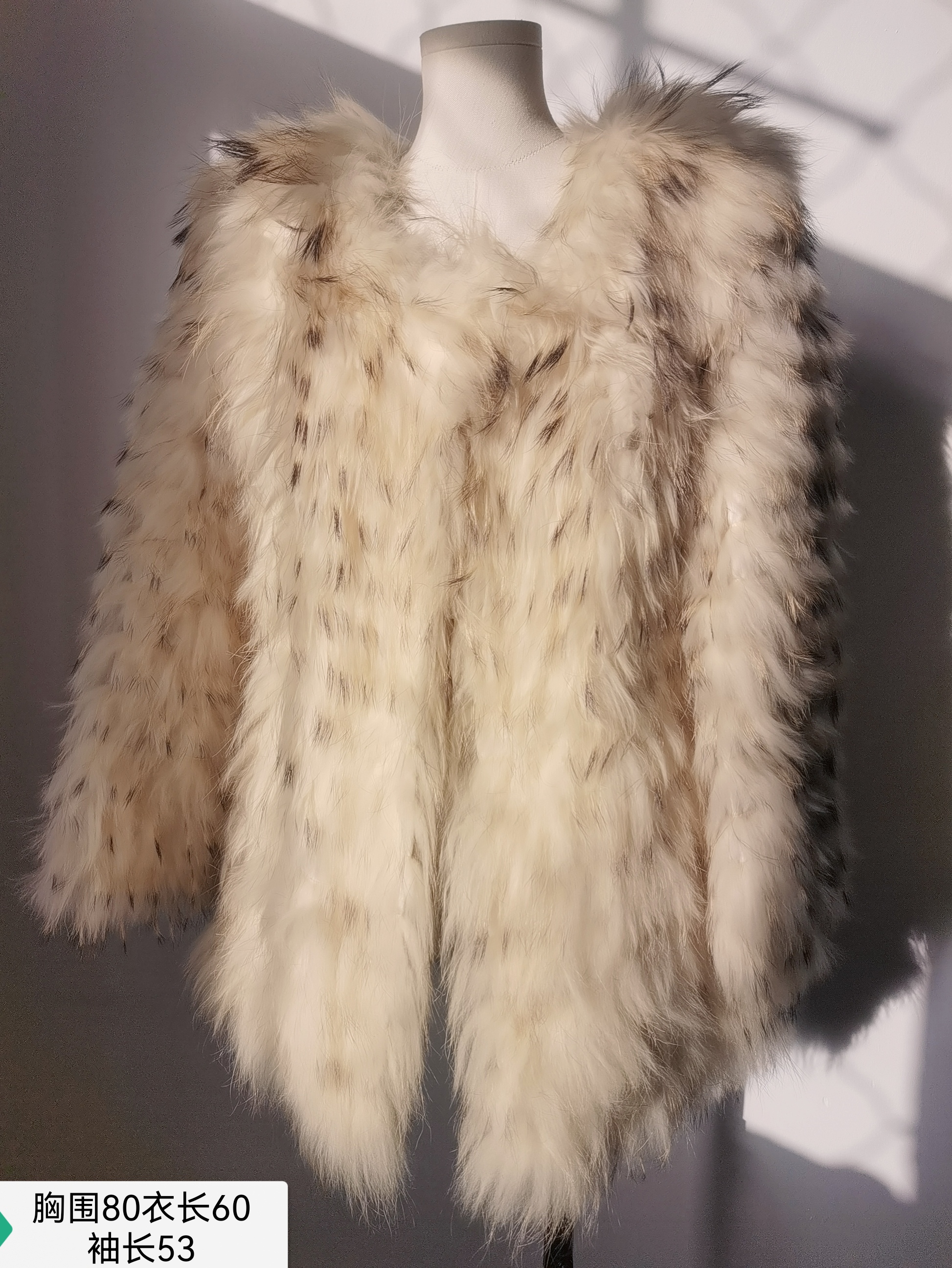 水貂马甲貂皮外套马甲真皮米色水貂毛狐狸毛双面呢大衣外套羊驼毛