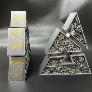 奥斯订major奖杯小蜜蜂全体签名复刻3D打印现货CS2周边电竞桌摆件