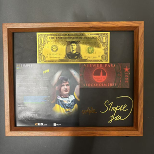 s1mple纪念框cs2周边简单男孩纪念框复刻签名