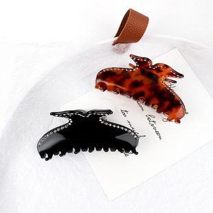 巴黎亚历山大纯真蝴蝶抓夹 11cm大号感色醋酸鲨鱼夹发抓