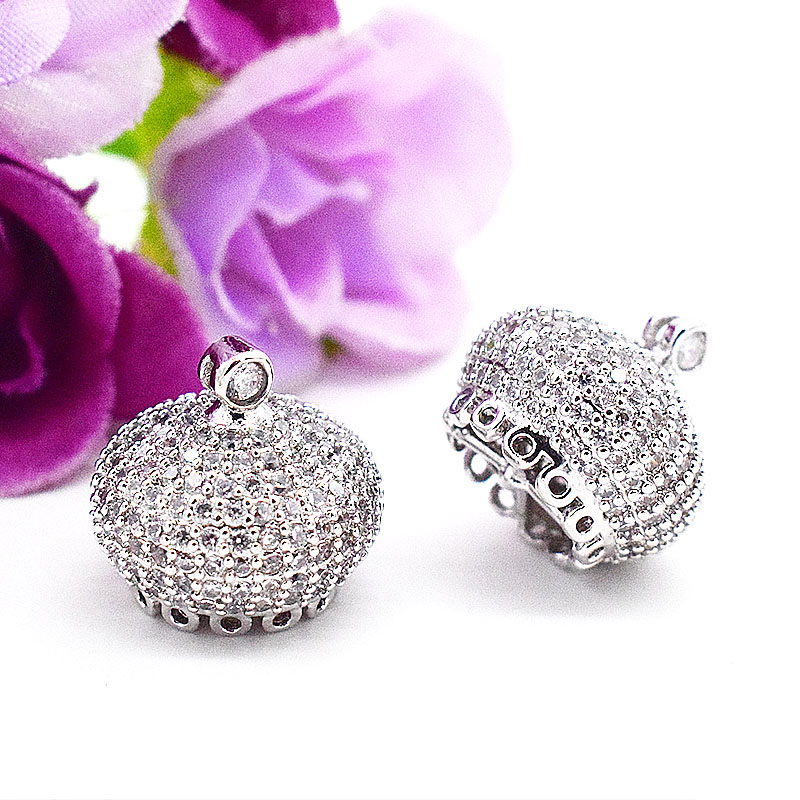 DIY首饰配件微镶 经典款皇冠圆