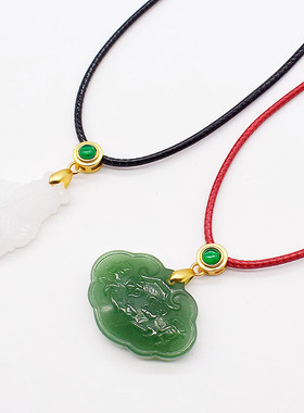 仿古金色吊坠加厚连接扣翡翠玉