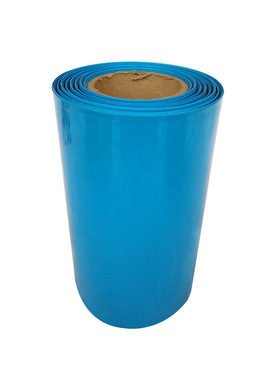 宽378mm Φ240mm 蓝色 PVC热缩管 模型配件封装 电池套 热缩膜