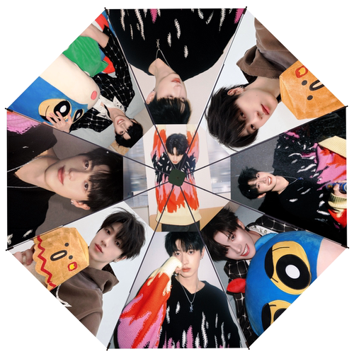 TF家族三代朱志鑫四代王橹杰明星粉丝应援周边三折自动晴雨伞防晒