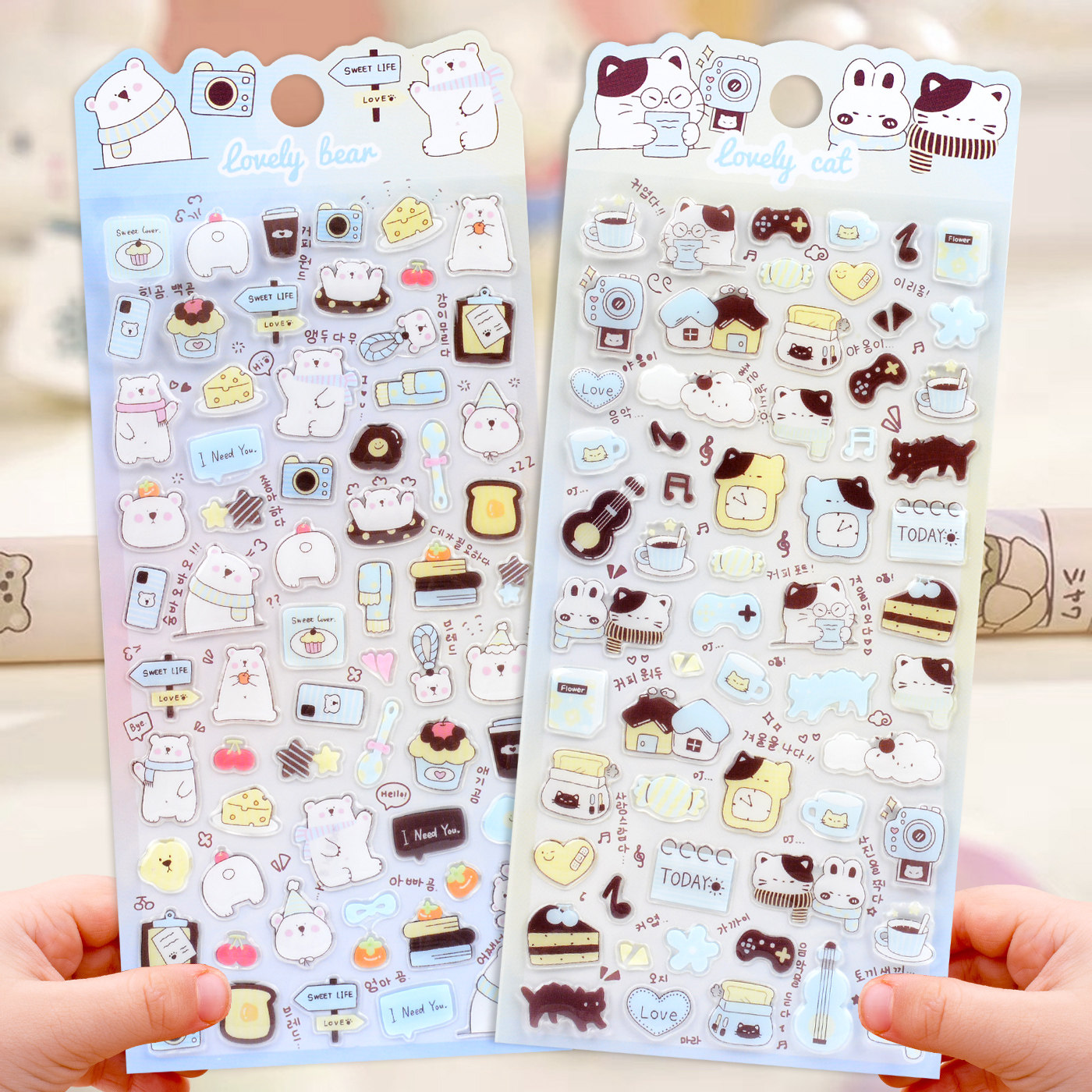 可爱萌宠立体滴胶水晶贴纸儿童女孩小鼻嘎日记手帐手机壳装饰贴画,玩具/童车/益智/积木/模型,贴纸,淘宝优惠券,粉丝福利购,淘宝优惠卷