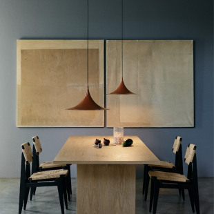 北欧现代简约客厅餐厅卧室锥形灯 喇叭吊灯 GUBI Semi丹麦设计师款