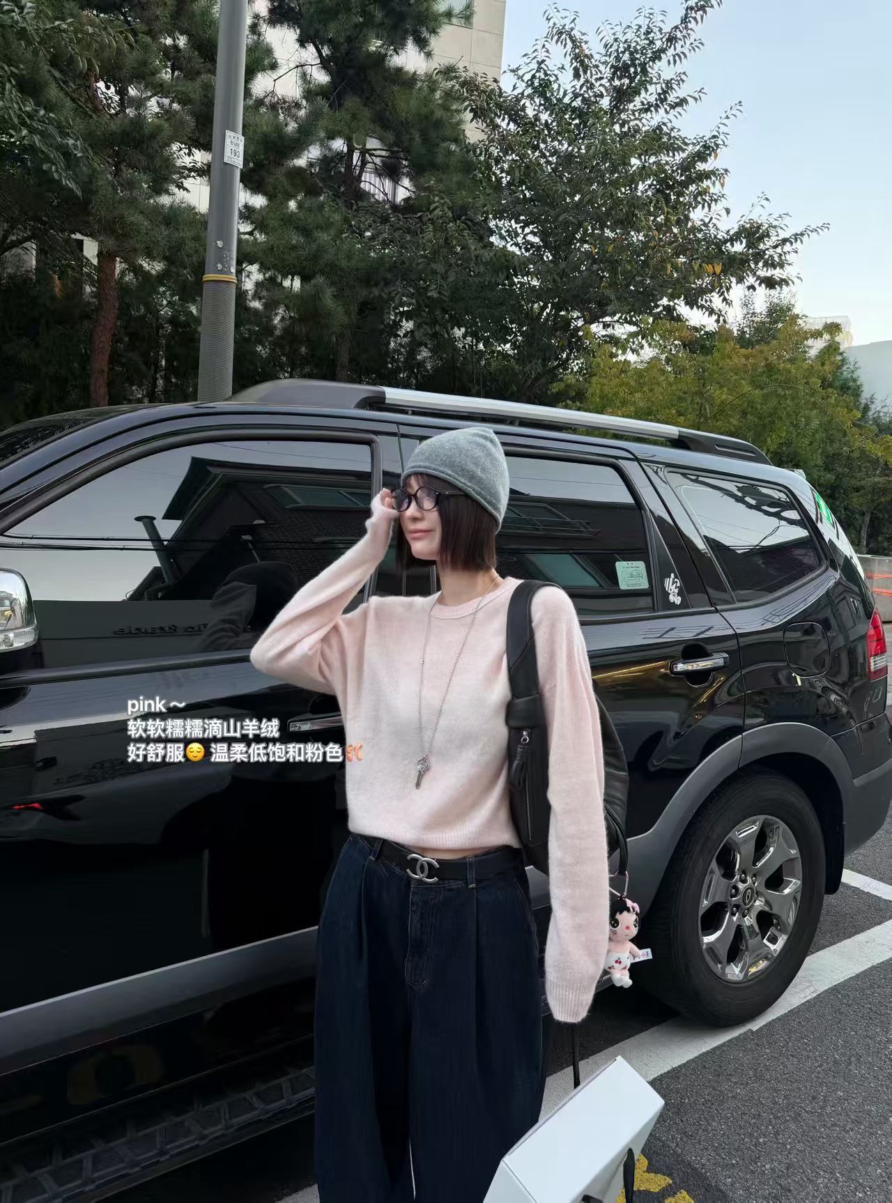 韩国东大门正品女装2026秋季新款百搭显瘦圆领长袖纯色针织衫毛衣