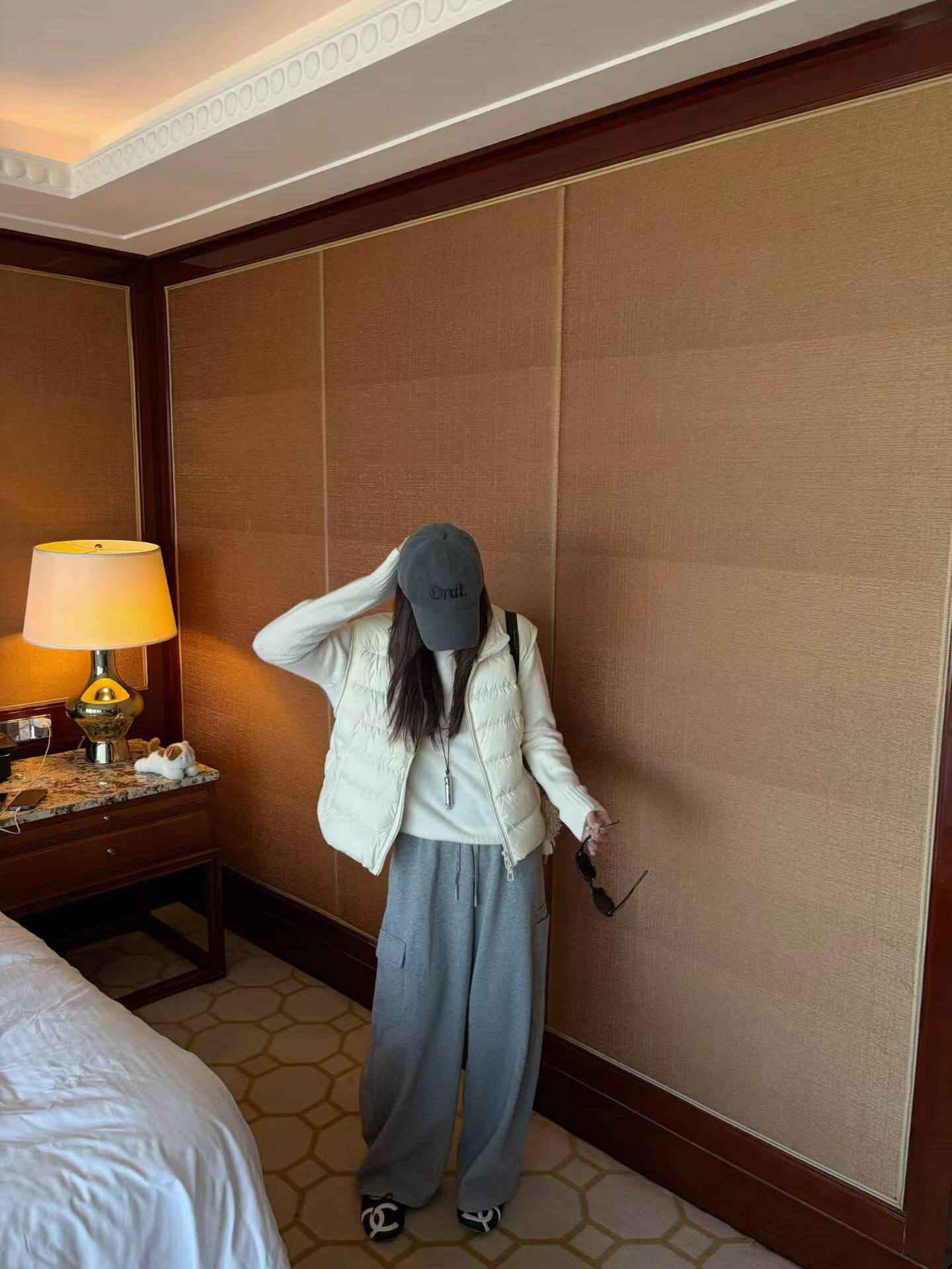 韩国东大门正品女装2026秋冬新款立领双拉链排骨白鹅绒羽马甲外套