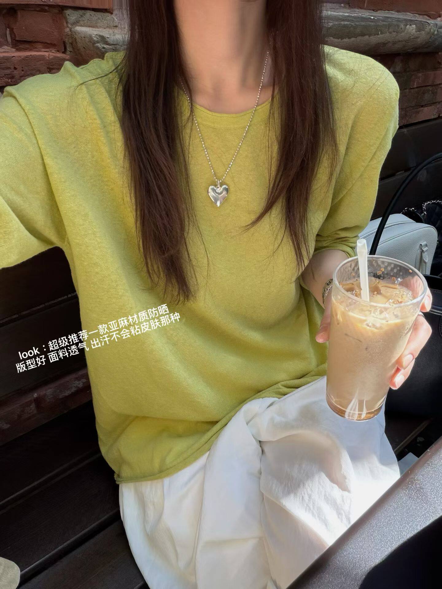 韩国东大门正品女装纯色冰丝麻料长袖防晒衣宽松显瘦百搭休闲上衣