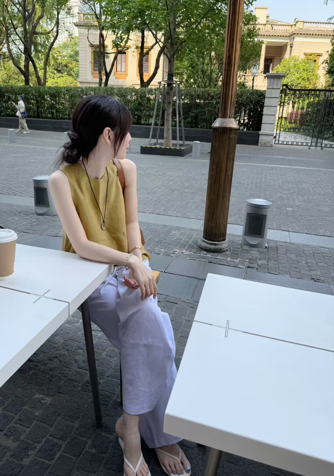 现韩国东大门正品女装夏高品质圆领无袖背心上衣薄款宽松蓬蓬chic