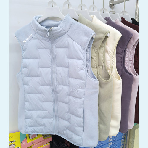 外穿马甲女短款羊毛加厚背心保暖