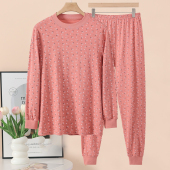 秋冬棉毛衫 妈妈线衣线裤 全棉保暖内衣 女士大码 中老年纯棉秋衣秋裤