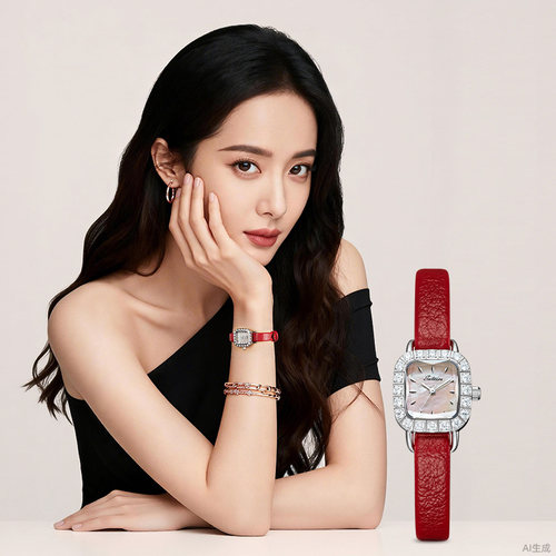 圣缇斯本命年红色手表女