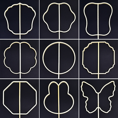 非遗蚕丝团扇diy骨架框蚕茧