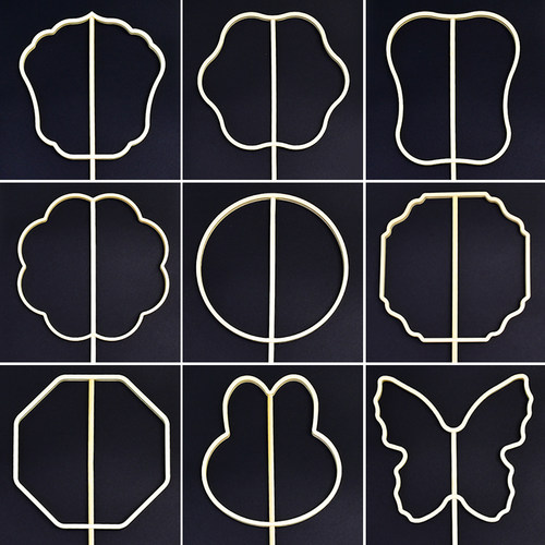 非遗蚕丝团扇diy骨架框蚕茧