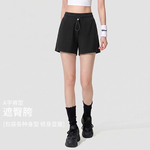 运动短裤女夏季外穿宽松速干跑步训练健身裤女薄款高腰瑜伽三分裤