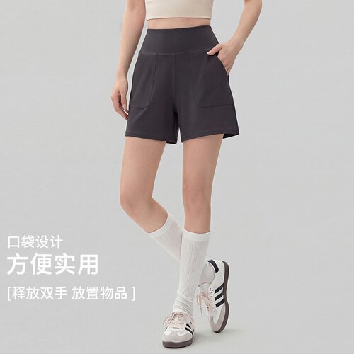 运动短裤女夏外穿透气显瘦瑜伽三分裤速干跑步训练休闲健身裤宽松