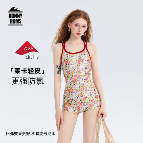 2026新款竞速泳衣女莱卡绝美高级感连体三角游泳馆专业泡温泉泳装